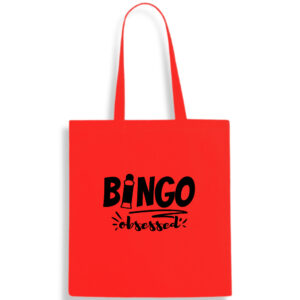 Bingo Obsessed Cotton Tote Bag Funny Gift Dabber Shopping Shoulder FREE UK DELIVERY