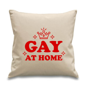 Gay At Home Decorative Cushion Red Design Cotton Canvas Pillow 45x 45cm LGBTQ