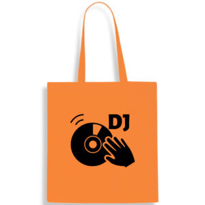 DJ Logo Cotton Tote Bag Music Records Dancing Shopping Shoulder Gift FREE UK DELIVERY