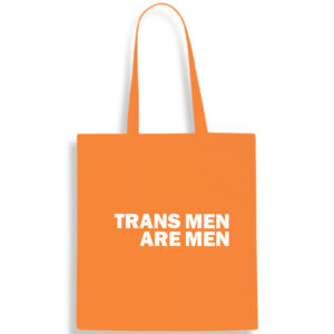Trans Men Are Men Cotton Tote Bag LGBTQ+ Gift Shopper Shoulder Carrier FREE UK DELIVERY