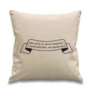'Other Girls' Cushion Pillow Feminism Equality LGBTQ Design Cotton Canvas 45x 45cm