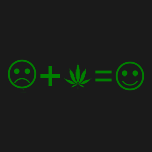 Smiley Face Cannabis Leaf Womens Black Hoodie Hoody Dope Funny Weed Green Logo