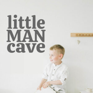 Little Man Cave Kids Wall Sticker