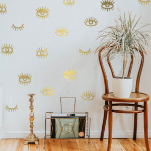 Abstract Eyes Wall Decal Stickers X25