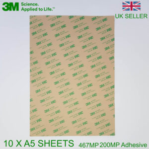 3M™ 467MP 10 Pack A5 Sheets 3M™ Acrylic Double Sided Adhesive Transfer Tape Paper 200MP