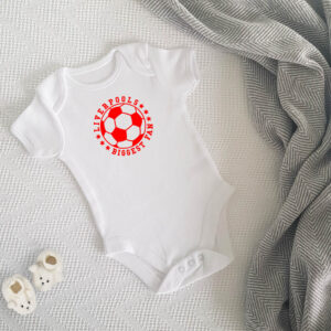 Liverpool Biggest Football Fan Babygrow Baby Vest Bodysuit Gift Short Long Sleeves