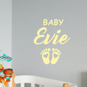 Personalised Baby Name Wall Sticker