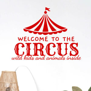 Welcome To The Circus Wall Sticker Vinyl Decal Adhesive Art  Home Décor