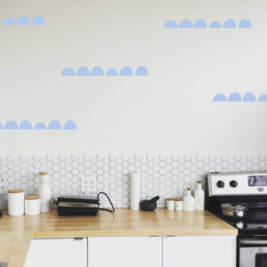 Abstract Bumps Wall Decal Sticker Set