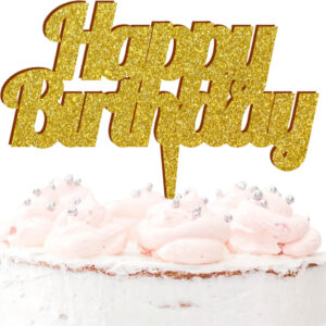 Happy Birthday Acrylic Cake Topper Party Celebration Decoration Kids Adult Family 20 Colours