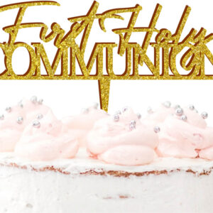 First Holy Communion Acrylic Cake Topper Religious Ceremony Celebration Decoration 20 Colours