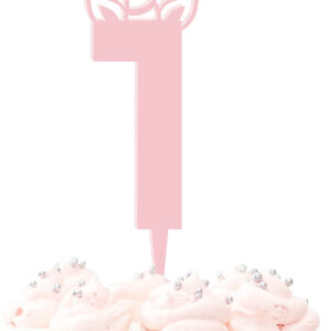 Number 1 Unicorn Head Horn Ears Acrylic Cake Topper 1st Birthday Celebration Decoration One Today Girl Boy 20 Colours