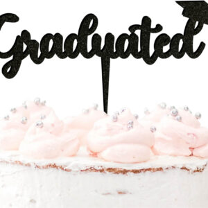 Graduated Acrylic Cake Topper Uni Degree Celebration Decoration University Mortar Board 20 Colours