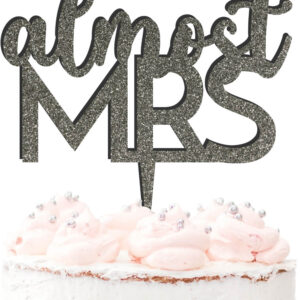 Almost Mrs Acrylic Cake Topper Hen Do Party Celebration Decoration Engagement Wedding 20 Colours