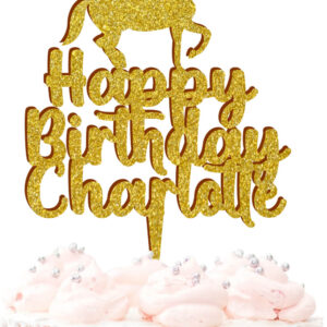 Horse Personalised Name Acrylic Cake Topper Birthday Pony 20 Colours
