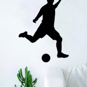 Sport Football Player Black Home Room Car Sticker Decal Art Decor Wall A4 Length
