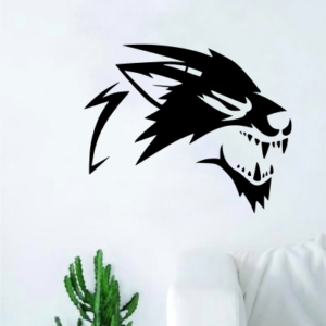 Wolf Head Animal Black Home Room Car Sticker Decal Art Decor Wall A4 Length