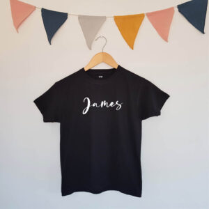 Child's Name Fancy Script Personalised Children's T-shirt