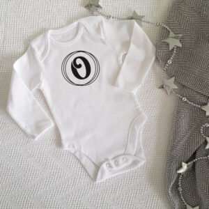 Personalised Initial Letter (Your Baby's Name) Babygrow Vest