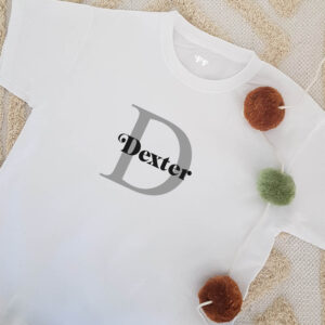 Child's Name and Initial Personalised Children's T-shirt