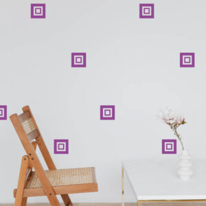 Squares Vinyl Wall Decal Stickers Square Shape Home Décor
