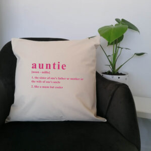 Personalised Auntie Noun Cushion