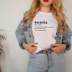 Personalised Auntie Name Noun funny Adult T-shirt