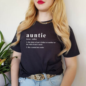 Personalised Auntie Name Noun funny Adult T-shirt