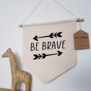 Be Brave Arrows Wall Hanging Cotton Flag