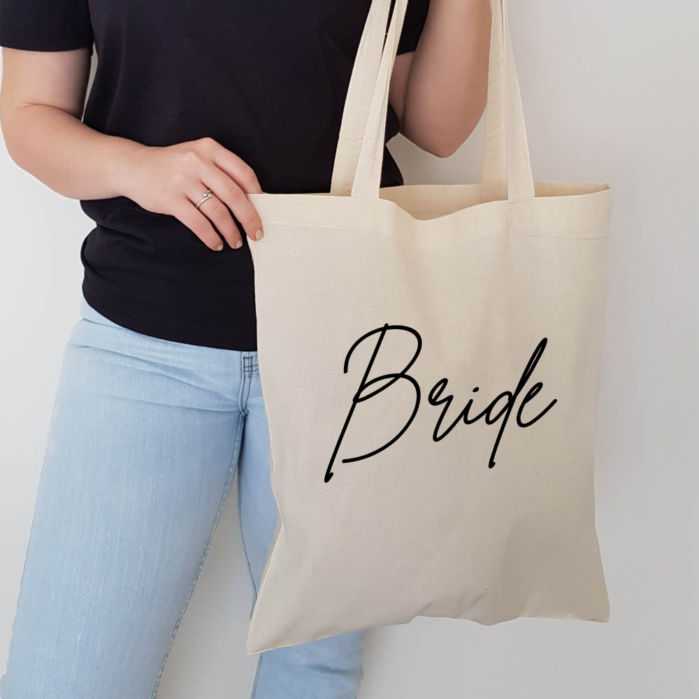 Cotton Tote Bags Bag Black Shopper Shopping Eco Friendly 38cm 42cm