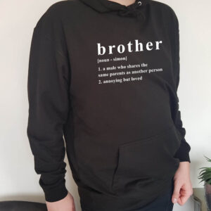 Brother Personalised Noun Adult Hoodie