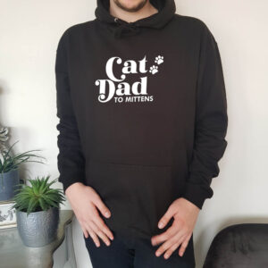 Personalised Cat Dad Adult Hoodie