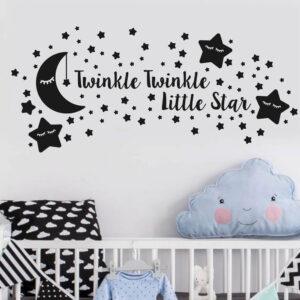 Twinkle Twinkle Little Star Nursery Wall Decal Stickers