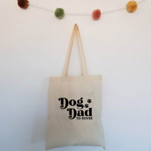 Dog Dad Personalised Tote Bag