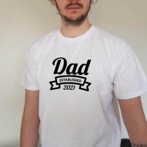 Dad Established in 2021 Statement Adult T-shirt