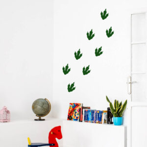 Dinosaur Footprints X8 Wall Stickers Kids Room Nursery