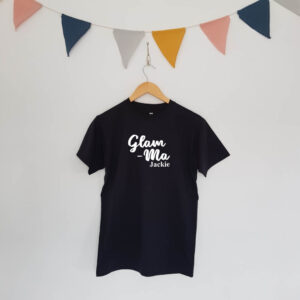 Glam-Ma Personalised Grandma Adult T-shirt