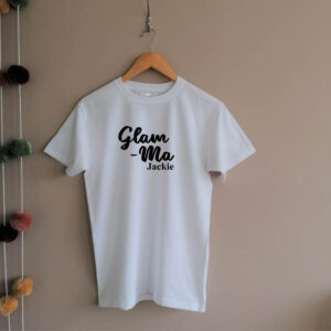 Glam-Ma Personalised Grandma Adult T-shirt
