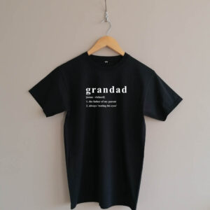 Personalised Grandad Name Noun funny Adult T-shirt