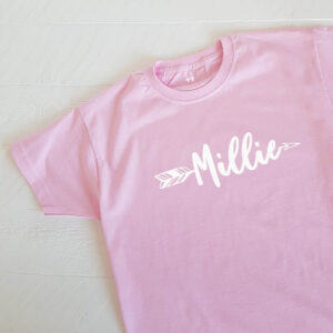 Child's Name in an Arrow Personalised Children's T-shirt