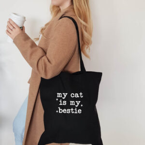 My Cat Is My Bestie Tote Bag