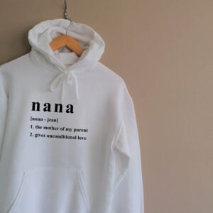 Nana: Noun Personalised Adult Hoodie