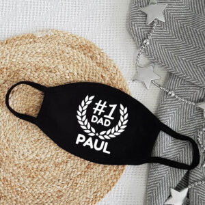 Number 1 Dad Personalised Face Mask