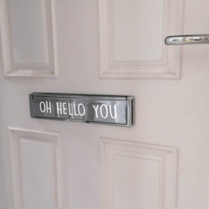 Oh Hello You Letterbox Sticker Happy Letter Box Sign Decal Front Door Décor