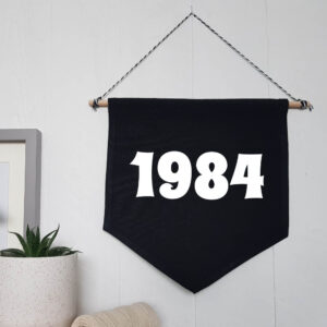 Personalised Year Hanging Wall Flag