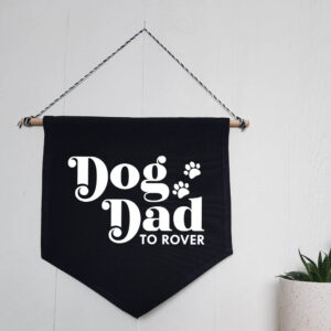 Dog Dad Personalised Wall Flag