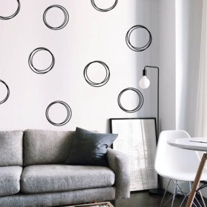 Classic Circles Decal Wall Stickers X9