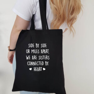 Sisters Connected By Heart Tote Bag