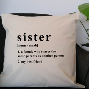 Personalised Sister Noun Cushion