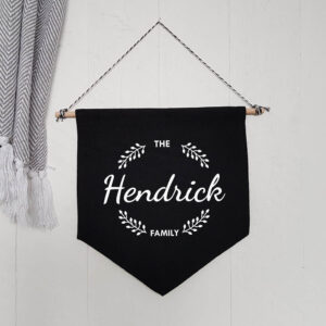 Personalised Family Name Wall Flag